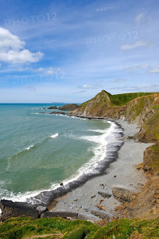 Steep coast with Speke's Mill Beach and St Catherine's Gate