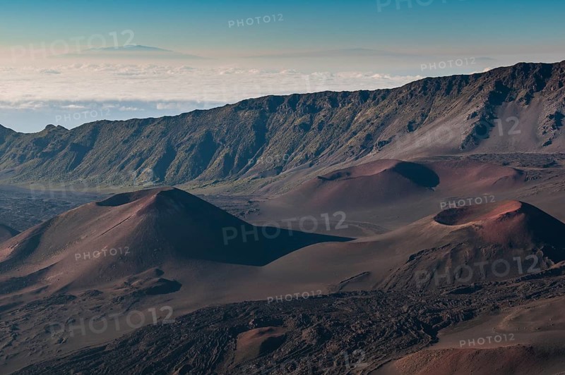 Volcanic crater on top of the Haleakala volcano
