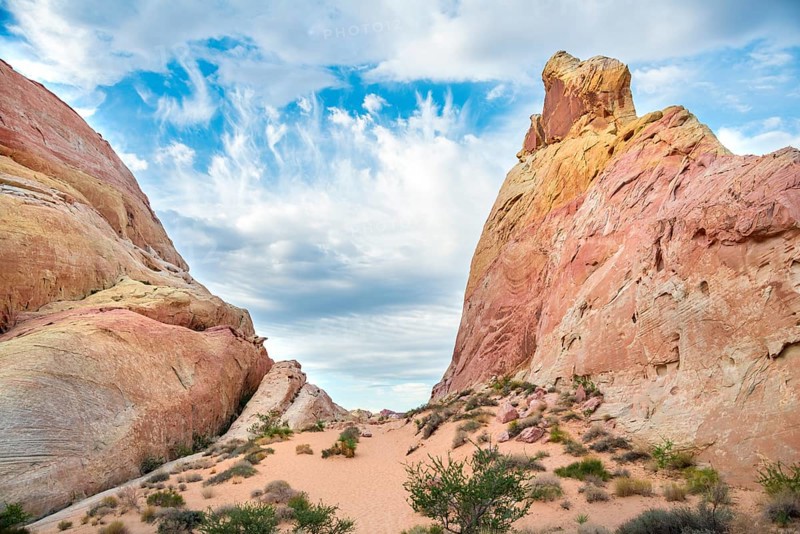 Orange-red rock formations