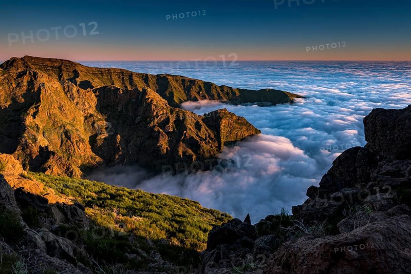 Sunrise with sea of mist