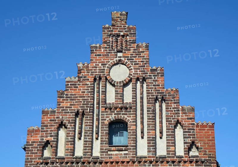 Stepped gable on the Latin school from 16th century