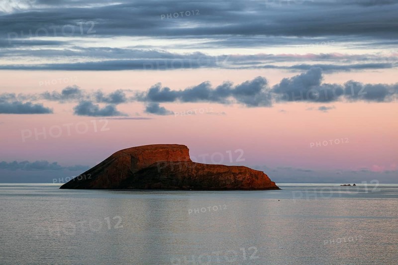 Small island in the sea in front of Angra do Heroismo