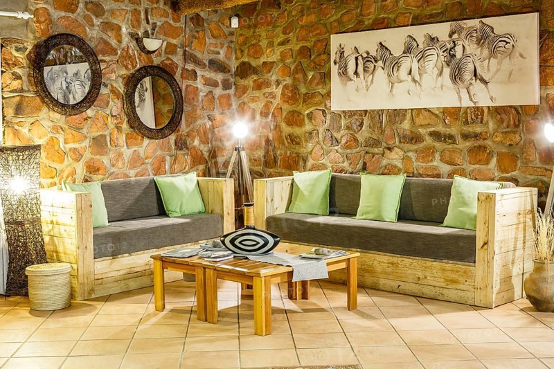 Seating area in reception area