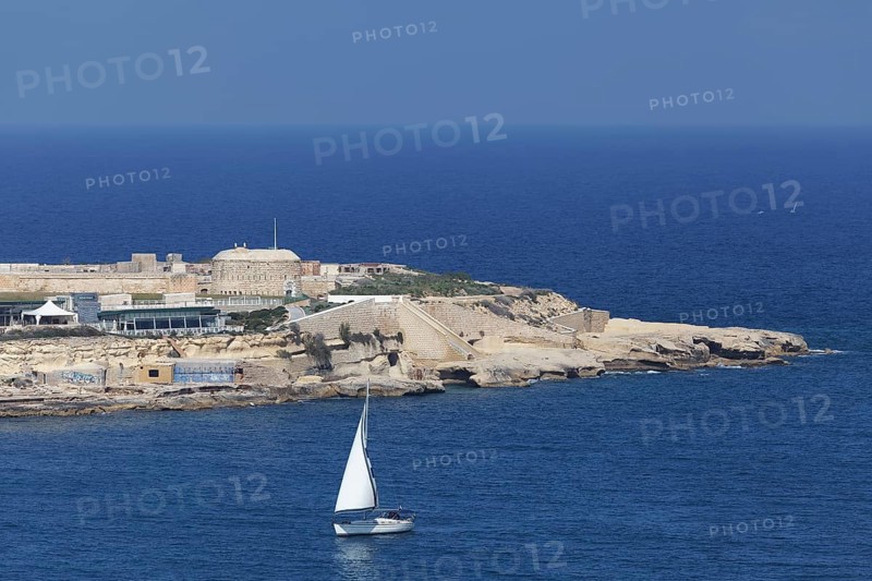 Spit of land with remnants of Fort Tigne