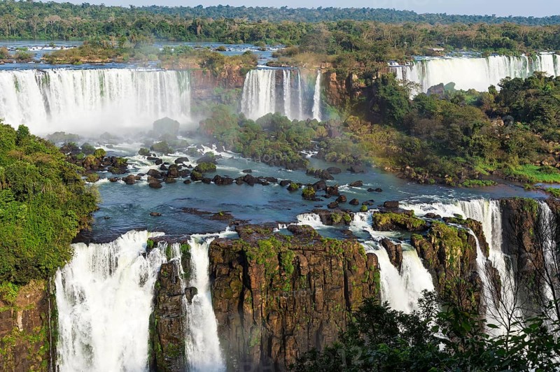 View of the Iguazu Falls from the Brazilian side
