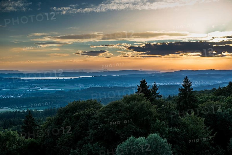 View from Gehrenberg at sunset