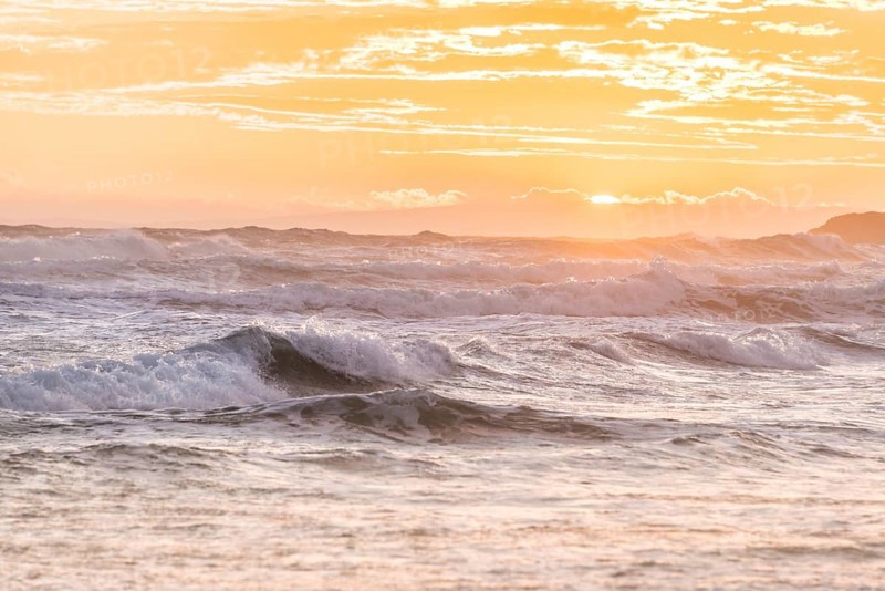 Sunset over the sea