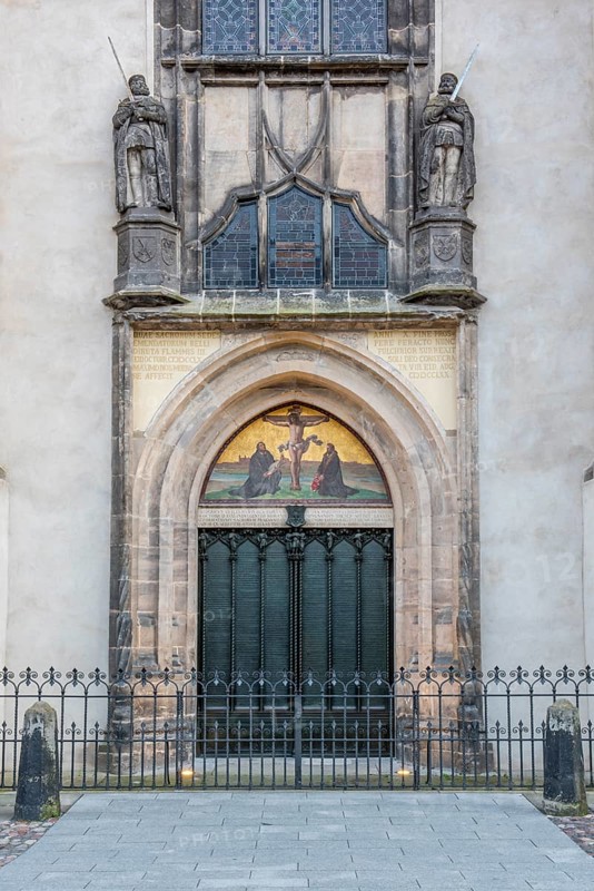 Thesis door at the castle church