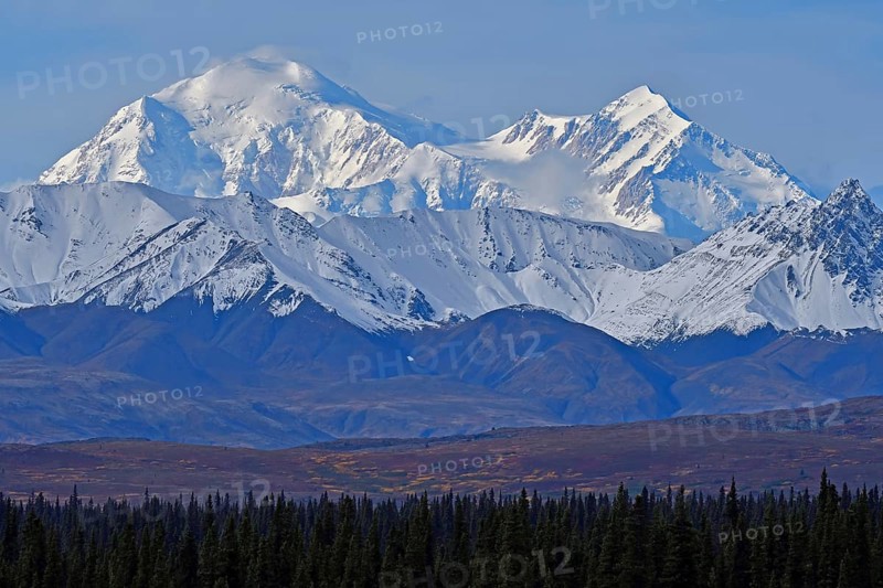 Mount McKinley with snow