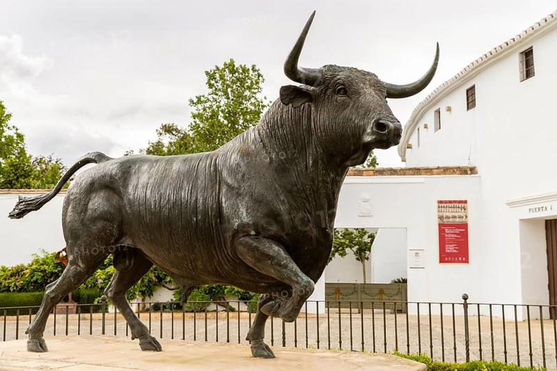 Monument fighting bull