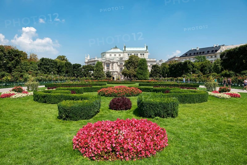 Flowerbeds in the Volksgarten