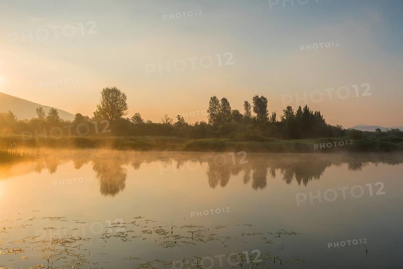 Sunrise at the Zirknitz Lake