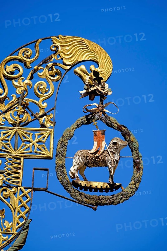 Hanging shop sign