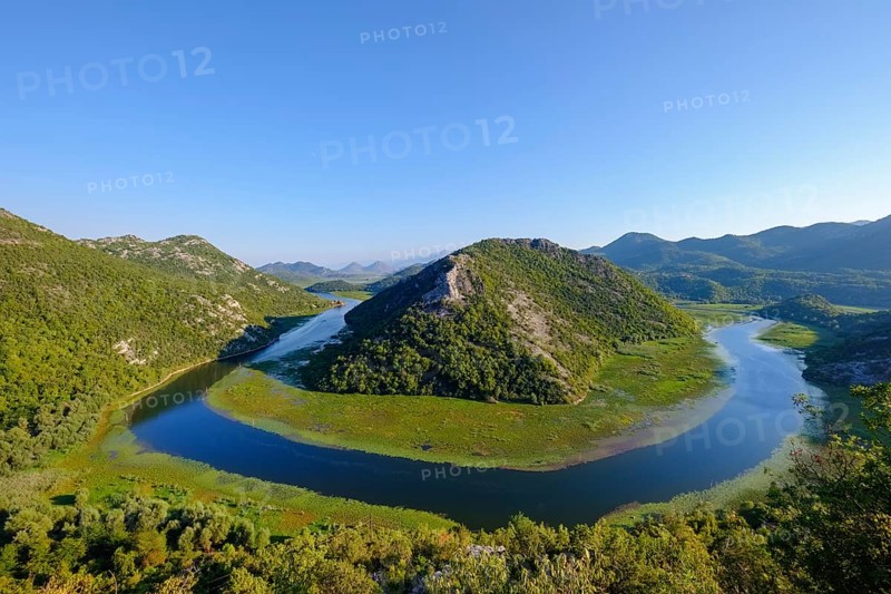 River bend of the river Rijeka Crnojevica