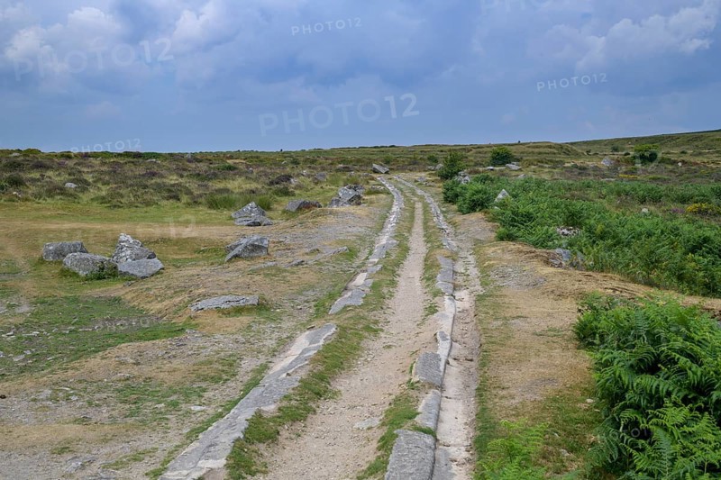 Granite rails of the horse-drawn railway