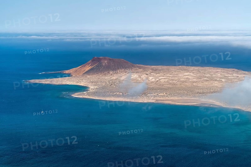 View from the Mirador Del Rio on the island of La Graciosa
