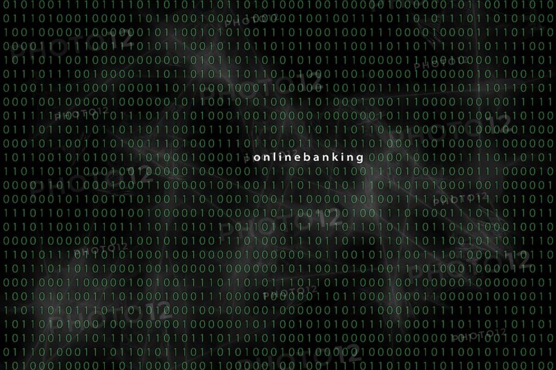 Computer matrix with word online banking