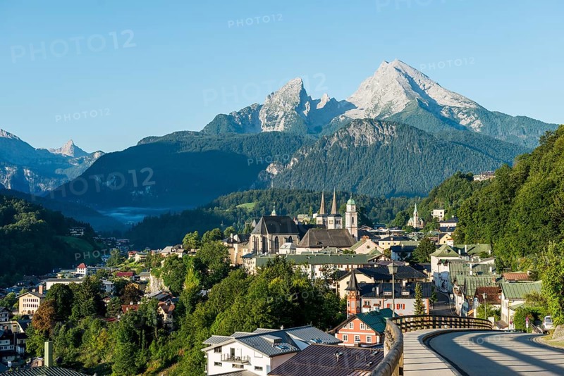 Village view with parish church St. Andreas and collegiate church St. Peter