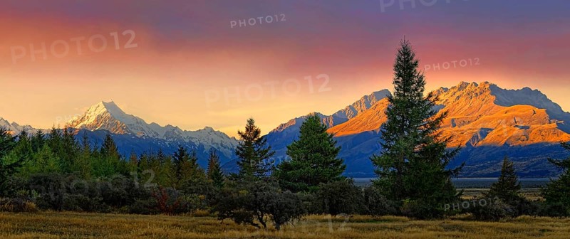 snowy peak of Mount Cook