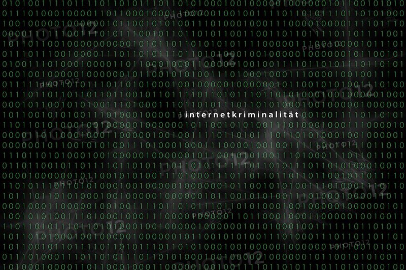 Computer matrix with word cybercrime