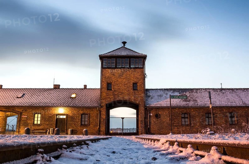 Main gate to nazi concentration camp