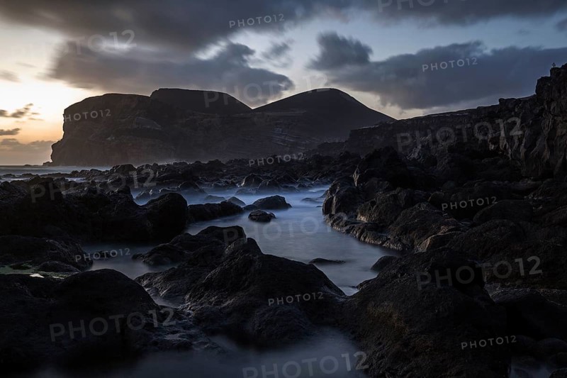 Sea lava rock