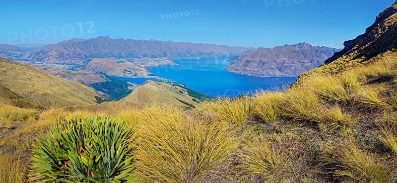 Panoramic view from summit of Ben Lomond