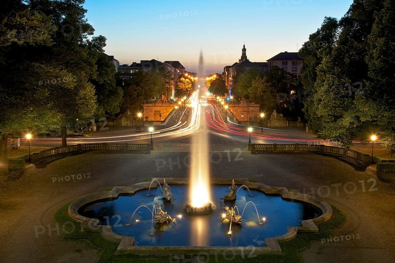 Prinzregent-Luitpold Terrace with fountain