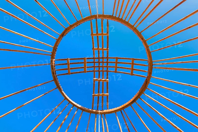 Top of a Kazakh yurt