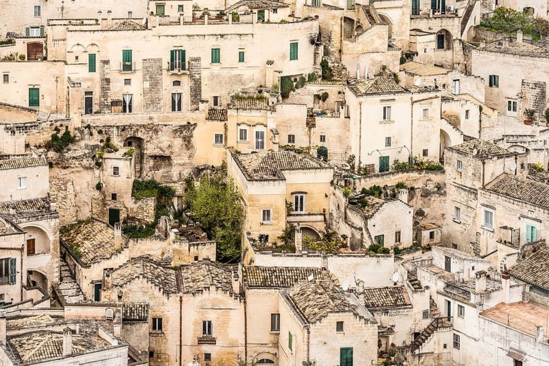 Houses in the district of Sasso Caveoso