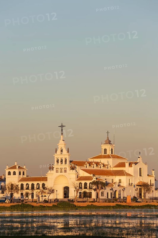 Village El Rocio with the Hermitage of El Rocio