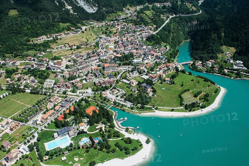 Molveno with Molveno lake