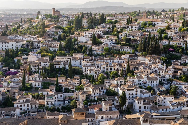 View from the Alhambra to Albayzin