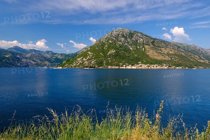 Perast and islands St. George and St. Mary