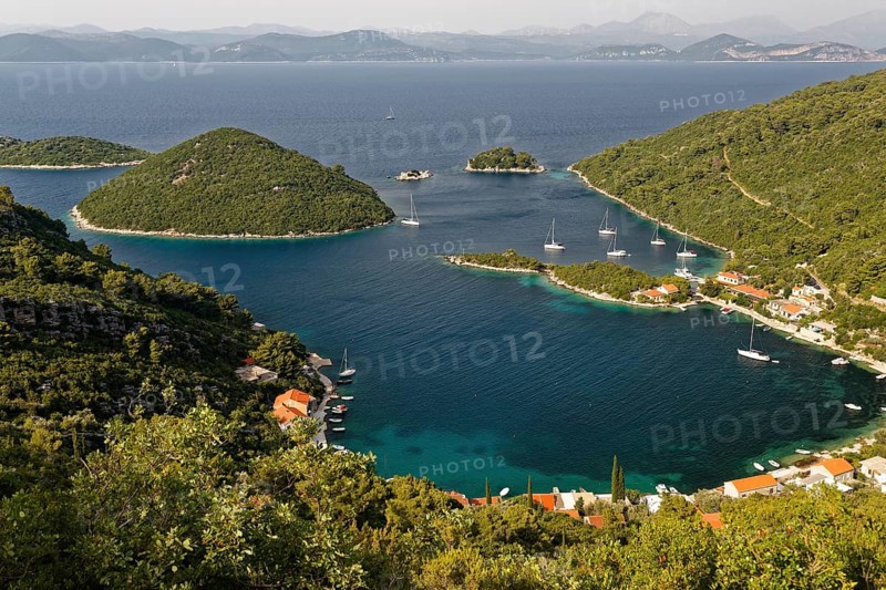 Port of Prozurska Luka with a view of the Croatian mainland