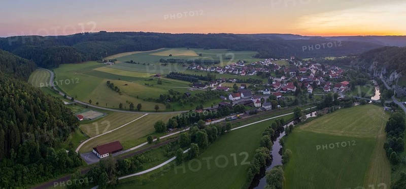 Evening mood over Gutenstein