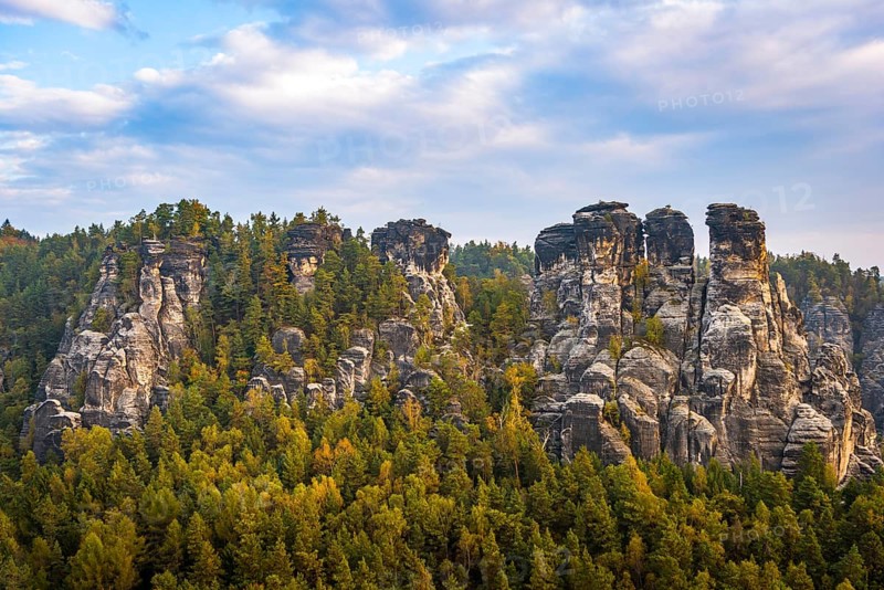 Schrammsteine around the Bastei