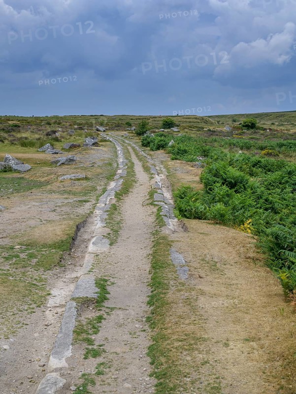 Granite rails of the horse-drawn railway