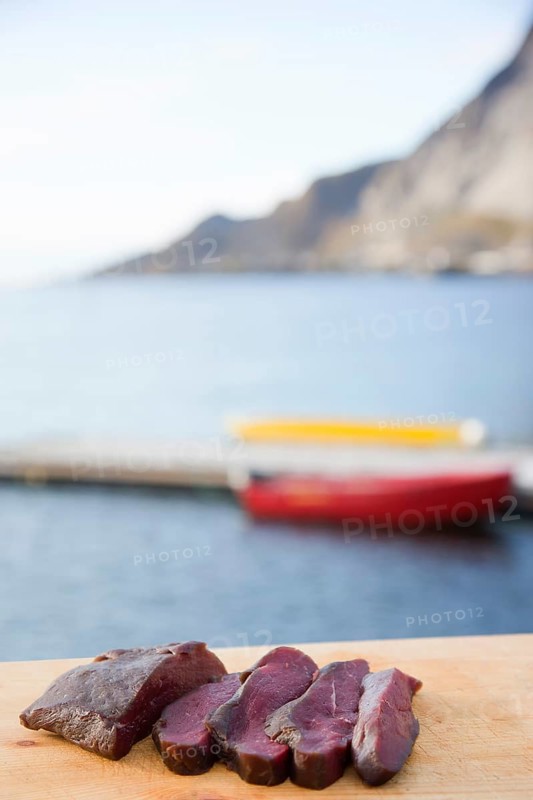 Minke whale meat