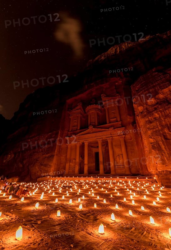 Candles in front of the Pharaoh's treasure house