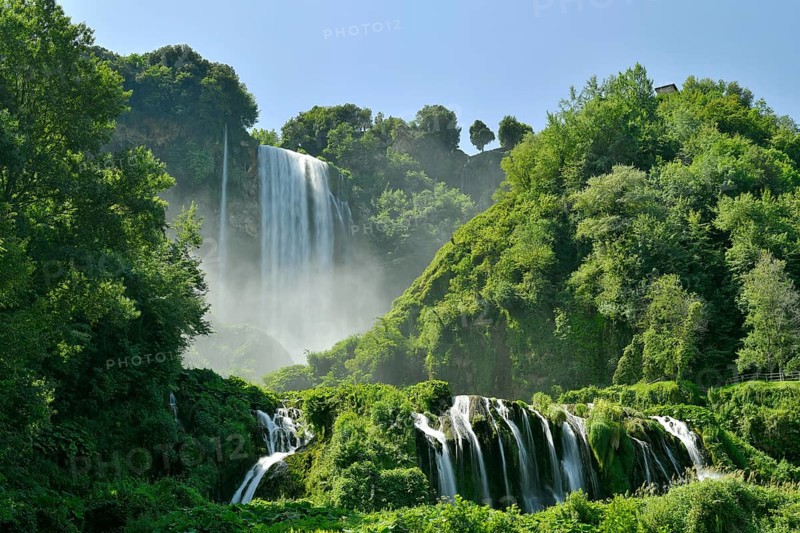 Man-made waterfall