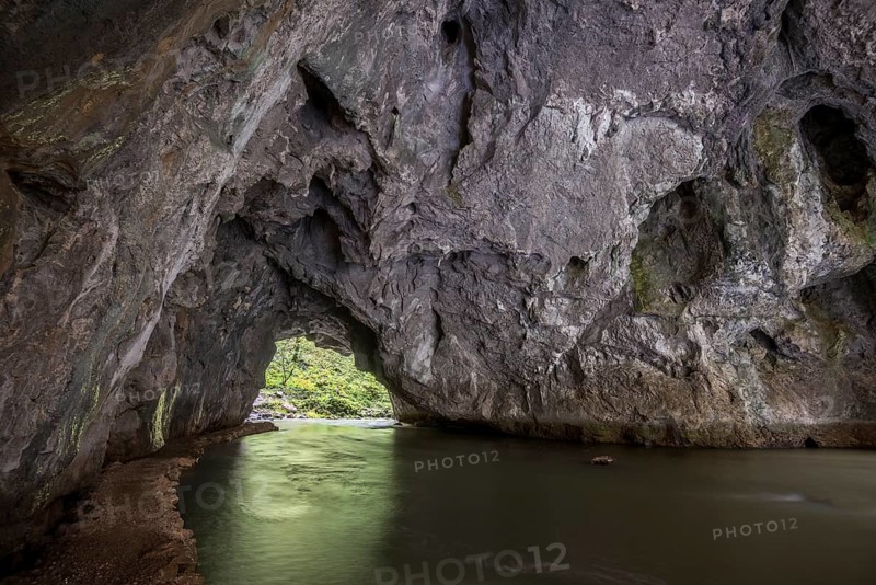 Rock bridge in Zelske Jama cave