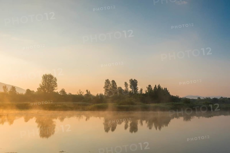 Sunrise at the Zirknitz Lake