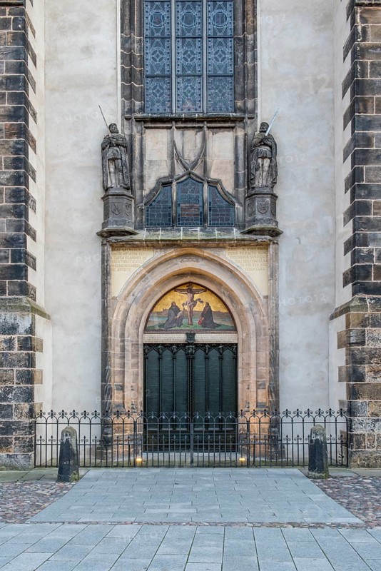 Thesis door at the castle church