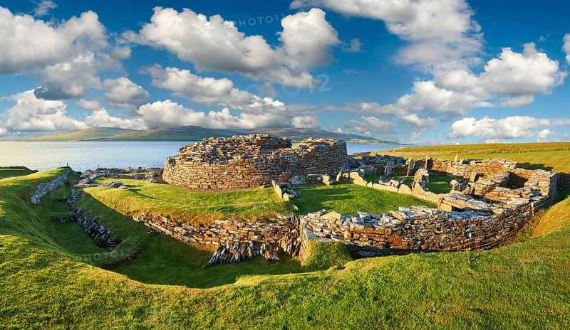Iron age fortified village ruins