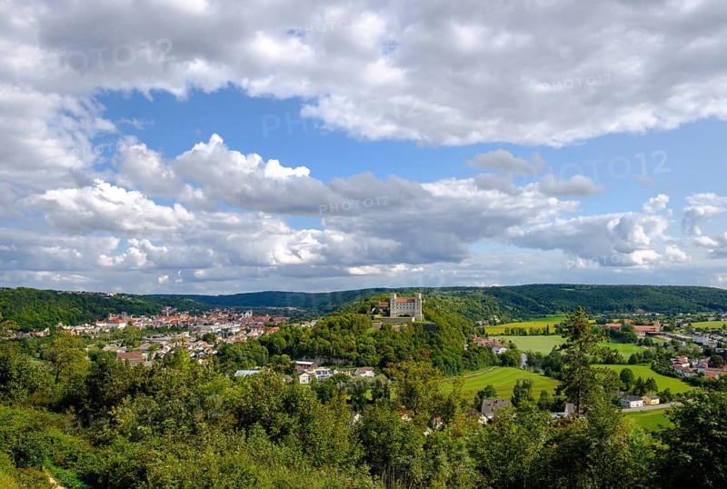 View of Eichstatt with Castle Willibaldsburg