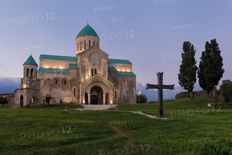 Bagrati cathedral at dusk