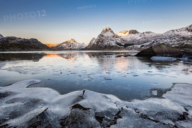 Ice on the shore of the fjord
