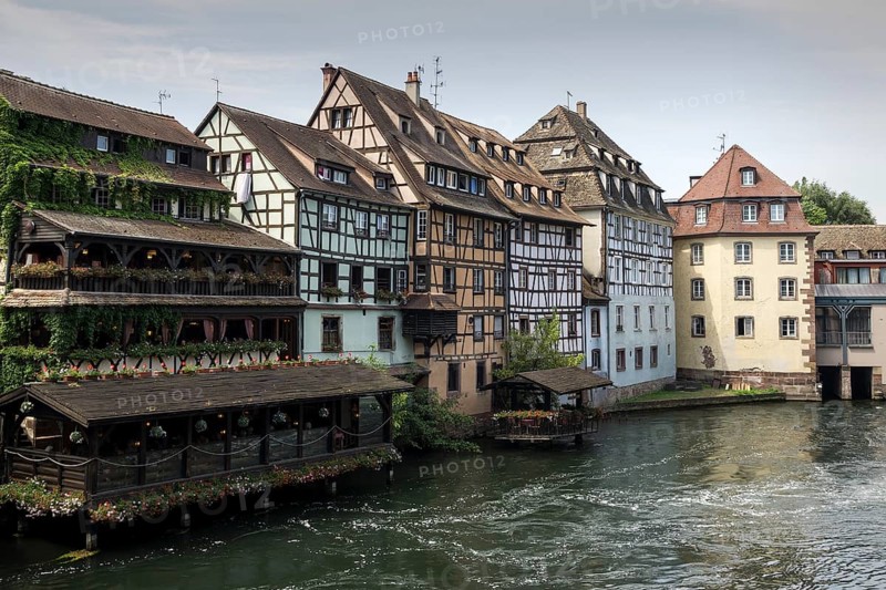 Half-timbered houses in historic old town
