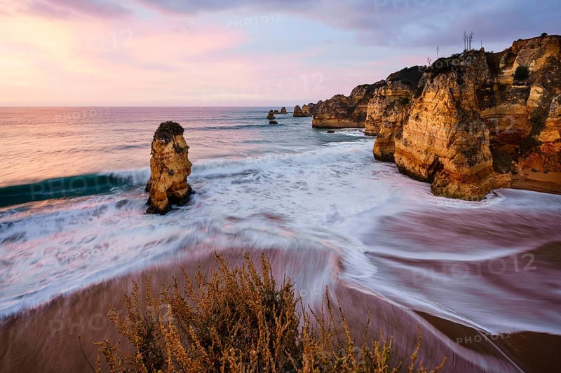 Dawn at the beach Praia da Dona Ana